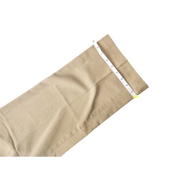 Polo Ralph Lauren Khaki pants Pleated tan Men's 34x29* Measured Pony Logo Ethan - Picture 9 of 9